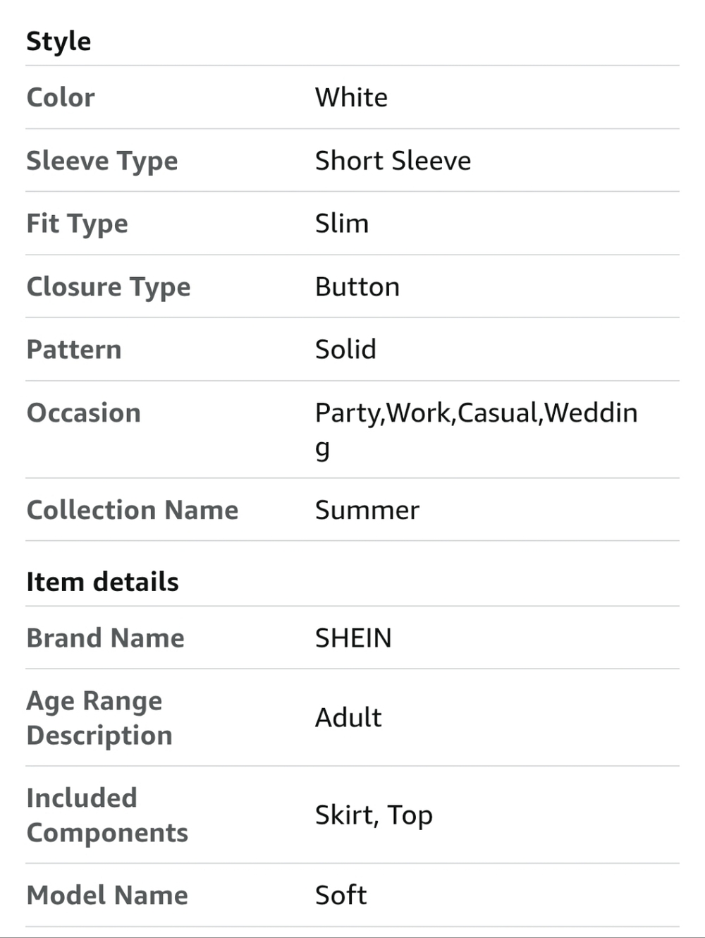 Womans Two Piece Linen Skirt Top Set - Picture 6 of 6